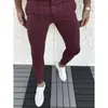 Pantalones Casuales de Lápiz a Cuadros para Hombre, Invierno Nuevo, Amazon