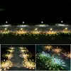 Luces Solares para Jardín de Vidrio Transfronterizas, Luces LED Impermeables para Exteriores, Decorativas para Paisajismo de Jardín en Casa, Césped, Personalizables