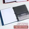 Suministro exclusivo transfronterizo de cuaderno recargable plegable de 360 grados, carpeta de tres agujeros estándar de EE. UU., carpeta de PP al por mayor