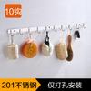 Fabricante Original Gancho Adhesivo de Acero Inoxidable 304 sin Taladro para Almacenamiento en Puerta de Cocina y Baño y Colgar Ropa