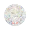 BR-JD510 Láser Colorido Palma de Loto Sol Luna Autoadhesivo Atrapasoles Pegatina para Ventana Pegatina Decorativa de Vidrio para el Hogar