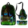 Mochila de tres piezas robot universo astro nuevo transfronterizo mochila para estudiantes bolso de un solo hombro estuche