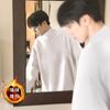 Camisa Base Lisa de Manga Longa com Corte Clean para Homem Outono e Inverno Gola Alta Moda Interna com Forro de Lã Camiseta Quente
