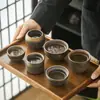 Cerámica antigua cuchillo de salto artesanía estilo japonés taza de maestro taza de té taza de degustación de té taza individual juego de té kung fu taza de té para el hogar venta al por mayor