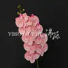 Orquídea de Filme 3D de 9 Cabeças, Flor Artificial Realista de Alta Qualidade, Arranjo de Cena Floral, Flor para Decoração de Casamento em Hotel