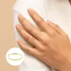 Anel Minimalista de Contas em Prata de Lei S925 Criativo Tendência Simples Brilhante Feminino Anel Versátil Anel
