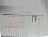 Tubo de soplado de aire para plato vibratorio, acero inoxidable capilar flexible, tubo de soplado de aire recto, tubo de soplado de aire metálico para vibración, dispositivo de soplado de aire de 3 mm