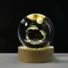 Atacado Direto da Fábrica Sistema Solar Via Láctea Lua Bola de Cristal Criativa com Gravação a Laser 3D Luz Noturna