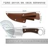 Cuchillo Forjado a Mano Cuchillo de Mano de Madera de Ala de Pollo Cuchillo para Carne de Mano Cuchillo para Camping al Aire Libre Cuchillo para Deshuesar Cuchillo para Cortar Carne Cuchillo para Fruta