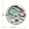 Letrero Colgante Acrílico Estrella de Mar y Concha Encantador Transfronterizo Colgante Decorativo de Pared Veraniego Retro