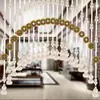 Cortina de Cuentas de Cristal Cortina de Puerta Pantalla Divisoria para Sala de Estar, Calabaza de Madera de Durazno Baño, Dormitorio Cortina Colgante Estilo Nuevo, No Requiere Taladro