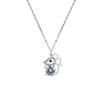 Collar de ratón de plata esterlina s925 para mujer, circonita de diamante completo, animal año rata, collar coreano lindo de ratón del Zodíaco, regalo