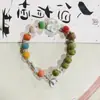 Suministro de fábrica pulsera retro estilo nacional puesto de joyería de cerámica suministro directo en vivo nueva pulsera china