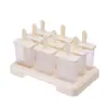 Molde para Helado de PP de Grado Alimenticio Molde para Helado a Prueba de Polvo y Olores con Tapa Molde para Paleta de Hielo Molde para Paleta de Hielo Paleta de Hielo