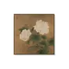 Pintura Decorativa Floral e de Pássaros Estilo Zen Retrô em Estilo Chinês, Pintura de Pendurar com Estética da Dinastia Song, Novo Estilo Chinês para Sala de Chá, Escritório, Sala de Estudo