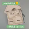 Caja de Almuerzo Desechable Biodegradable con Múltiples Compartimentos (3, 4, 5 o 6), Caja de Empaque para Llevar, Caja Bento, Charola para Alimentos, Caja de Almuerzo para Estudiantes