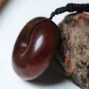 Pingente de Sândalo Natural para Homens, Pingente de Segurança para Mulheres, Chaveiro de Madeira, Amuleto de Ano de Nascimento, Chaveiro Criativo Retrô