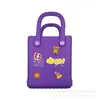 Bolsa de playa de eva bolsa con agujeros impermeable de dibujos animados bolso decorativo bolso de mano para niños mini bolsa de playa