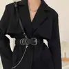 Cinturón Decorativo para Mujer para Verano y Otoño, Nuevo Cinturón Versátil de Cadena Metálica para Trajes, Estilo Estudiante, Cinturón Negro de Moda para Combinar con Vestidos