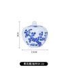 Pingente de Árvore de Natal Jingdezhen Decoração de Porcelana Azul e Branca Pingente Pequeno Vaso de General Vaso Pequeno Retrô Ornaments de Vento Criativos