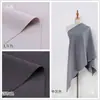 Cinza claro e escuro Brilhante cintilante Tecido de camada de ar Fino liso Tecido de algodão espacial Tecido de designer