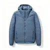 Chaqueta de Plumón Gruesa Nueva de Invierno para Hombre Abrigo de Costilla de Grafeno Abrigo Cálido con Capucha