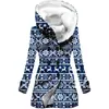 Impermeable Navideño para Mujer 2025 Más Vendido Transfronterizo Estilo Europeo y Americano con Capucha Bloqueo de Color Engrosado de Invierno Piel Sintética de Cordero