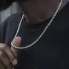 Moda Europeia e Americana Colar Torcido de Aço Titânio Colar Feminino Clavícula Hip Hop Par Masculino e Feminino Colar de Corrente Torcida