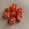 Conjunto de 7 Peças Dados Bicolor Multifacetados Jogo de Tabuleiro Conjunto Céu Estrelado com Glitter Jogo de Tabuleiro Jogo de Cartas Combinação de Dados Transfronteiriços