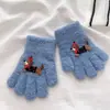 Luvas para Crianças Dachshund de 2-6 Anos Fofas Desenho Animado Inverno Prova de Frio Quentes Espessadas Unissex Cinco Dedos Luvas Atacado