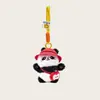Llavero de Cochecito de Muñeca Pequeña Colgante de Panda Regalo Lindo Dibujo Animado Colgante para Bolso de Panda Gigante Muñeca de Peluche Mochila