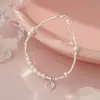 Yongcheng Plata Pura S999 Pulsera de Plata Rota Estilo Chino Plato de la Fortuna Perla Retro Nicho Joyería de Mano Elegante Dropshipping