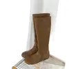 Botas de Cavaleiro Outono e Inverno Botas Longas Versáteis Estilo Coreano Aumento Oculto de Altura Botas até o Joelho Botas Simples Emagrecedoras Não são de Camurça Retrô