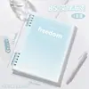 Cuaderno de hojas sueltas de alto valor b5 cuaderno desmontable cuaderno simple estudiantes universitarios, estudiantes de secundaria y preparatoria estilo ins cubierta blanda más