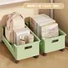 Estante para guardar mochilas escolares, estantería de pie, organizador de almacenamiento debajo del escritorio con ruedas, caja de almacenamiento móvil para aulas de estudiantes