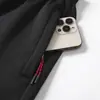 Pantalones Deportivos de Seda Surcoreanos de Primavera y Otoño, Pantalones de Chándal Casuales de Pierna Recta para Hombres, Mujeres y Niños en Negro Puro y Blanco Venta al por Mayor