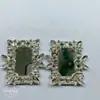 Fivela Quadrada de Strass de Luxo Exquisita Espelho Acessórios de Joias DIY Acessórios para Capa de Celular Quadrada com Pedra Espelho de Maquiagem