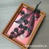 Encaje Bordado Blanco y Negro de 21 cm por Delante y por Detrás DIY Accesorios de Ropa Hechos a Mano Decoración de Escote para Vestido de Boda