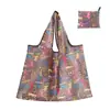 Bolsa de Compras Plegable, Nueva de Gran Capacidad, Bolsa Plegable Ecológica en Stock, Bolsa de Tote de Almacenamiento Plegable Portátil Impresa Creativa