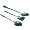 Cuchara pequeña de hierro acero inoxidable cuchara pequeña de hierro cuchara para hielo niños alimentación de bebé pulido profesional boca pequeño regalo