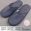 Pantuflas desechables de algodón y lino con base antideslizante para hotel Artículos de tocador desechables para hotel Personalización de pantuflas desechables para casa de huéspedes