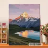 Pintura al Óleo Digital DIY de Paisaje al Atardecer, Pintura al Óleo Pastoral Pintada a Mano, Pintura al Óleo Acrílica Pintada a Mano