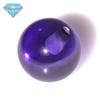 Huagang gema meio buraco roxo azul zircônio contas redondas roxo zircão contas pedra nua perfurada CZ luz talão jóias DIY atacado