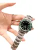 Relógio Mecânico Automático Completo Fantasma da Água Verde Pulseira de Aço 904L Masculino de Negócios Laojia Luminoso Calendário à Prova d'Água