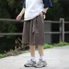 Pantalones retro japoneses holgados de silueta A con pliegues para hombre y mujer, de verano, fluidos, color liso, versátiles, tobilleros, ins