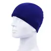 Gorros de natación al por mayor gorros de natación de poliéster suministro para piscina general para adultos color sólido gorros de natación que no se endurecen