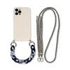 Capa macia de TPU com cordão colorido para Apple 15Promax 11ProMax/XR com corrente de suspensão oblíqua
