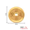 Moedas Grandes de Latão dos Cinco Imperadores para Preservação da Riqueza, Moedas de Imitação das Dinastias Qianlong, Kangxi, Shunzhi, Yongzheng, Jiaqing, Moedas de Estilo Antigo, Itens Decorativos para Casa