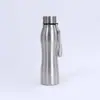 Venta directa de fábrica de botellas de agua de una sola capa de acero inoxidable con asas, adecuadas para actividades al aire libre y con un diseño en forma de bala