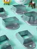 10 piezas Hebilla de Fijación para Tubo Cuadrado Conector Base de Fijación para Poste Accesorios para Barandilla Sin Soldadura Base de Hierro Galvanizado